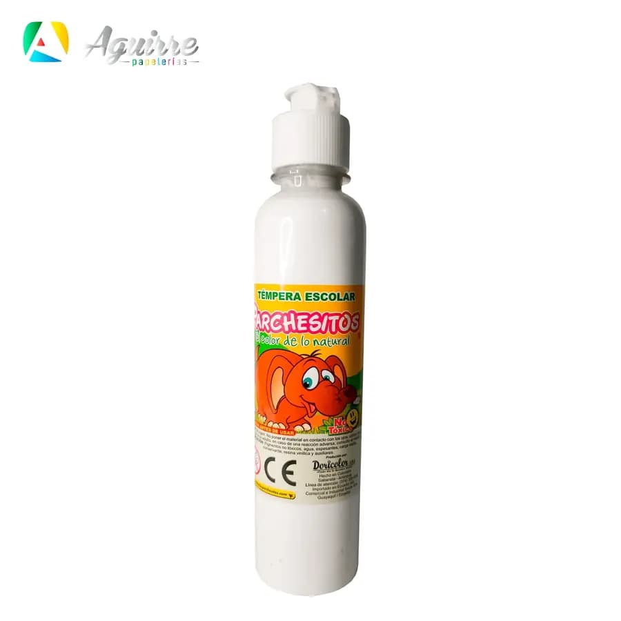 TEMPERA PARCHESITOS 250ML BLANCO