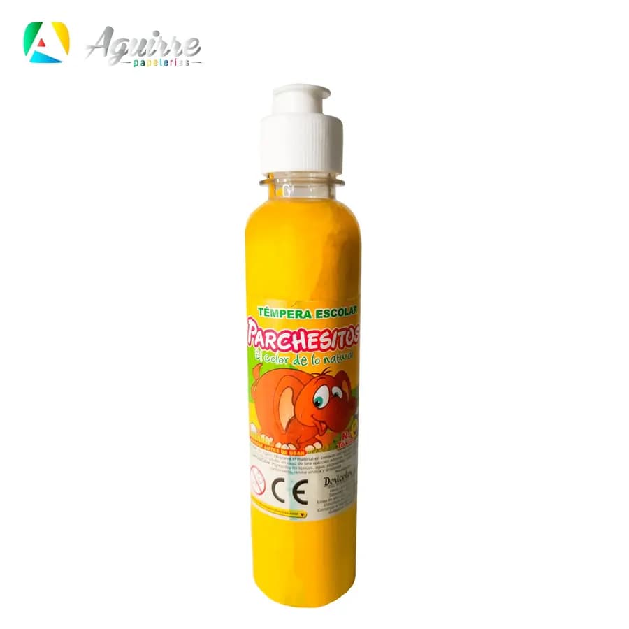 TEMPERA PARCHESITOS 250ML AMARILLA