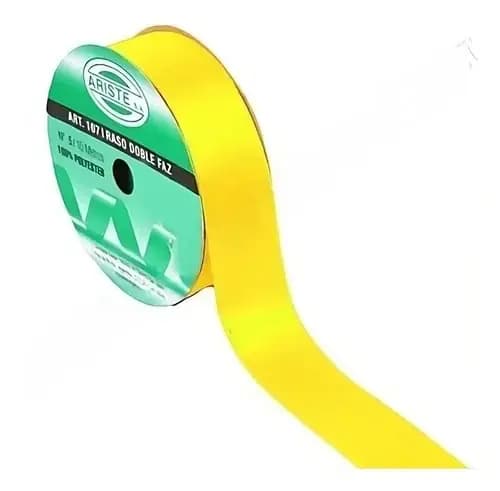 CINTA RASO FINA X 10M AMARILLO