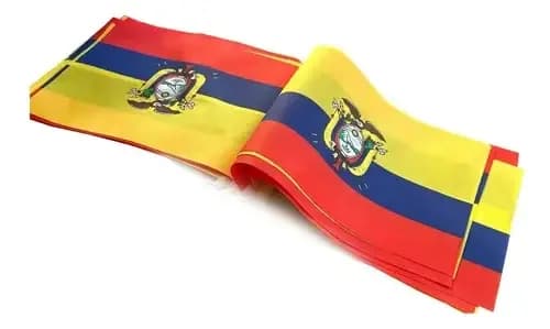 BANDERAS PLASTICA ECUADOR X 50U. MED.