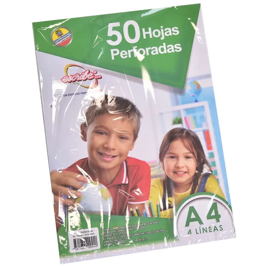 FUNDA PERFORADO A5 4 LINEA 50H