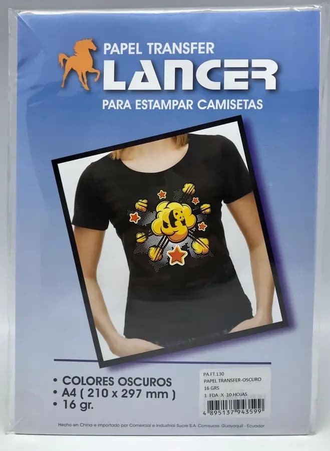 PAPEL TRANSFER LANCER INEN X 10UN 16GR
