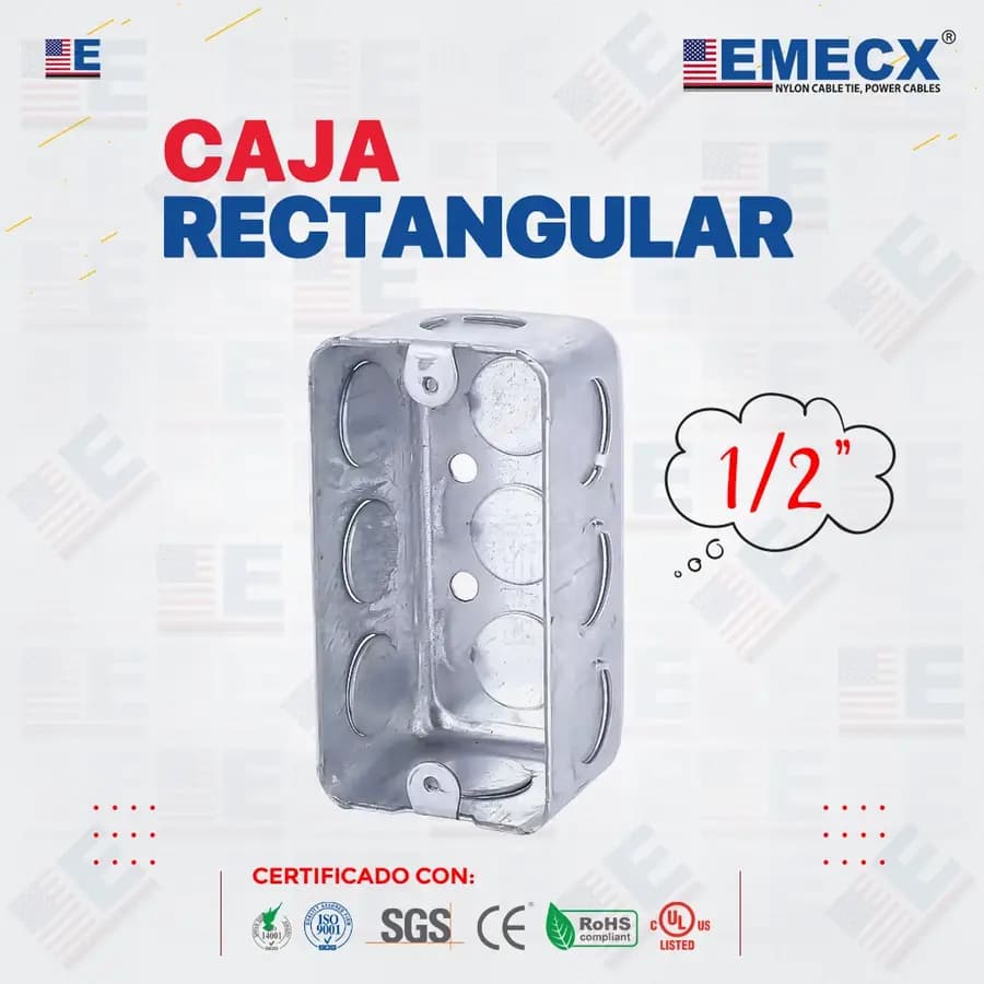 CAJA RECT BAJA METAL IM19-1853