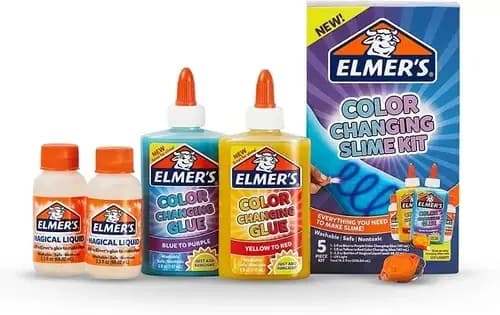 KIT DE SLIME QUE CAMBIA DE COLOR ELMERS X 4