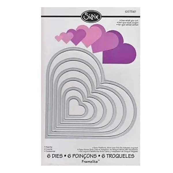 TROQUEL SIZZIX 3-D IMPRESSLITS CORAZON 665743