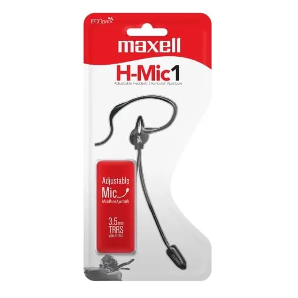 AUDIFONO MAXELL + MICROF. H-MIC1 3.5MM