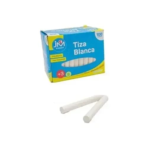 TIZA X 100UN CHALK BLANCO