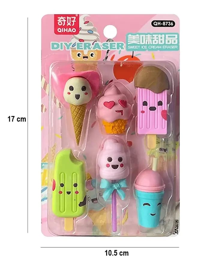 BORRADOR DESSERT X 6UN HELADOS/DULCES QH-8509