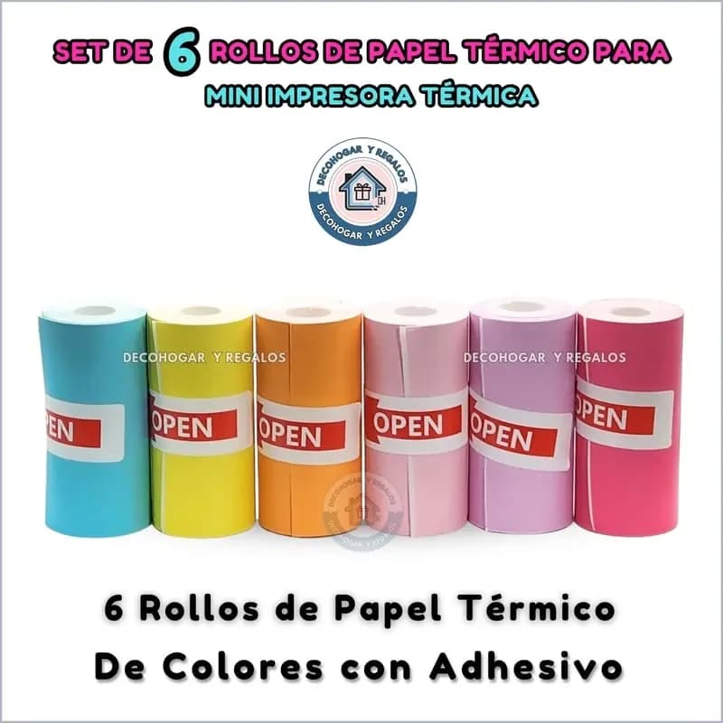 ROLLO TERMICO ADHESIVO P/MINI CAMARA IMP