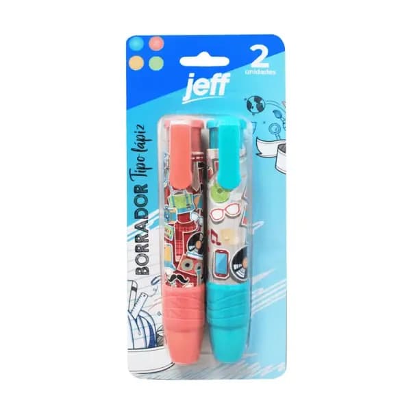 BORRADOR X 2UN JEFF TIPO LAPIZ JF.BR.309