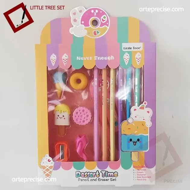 SET LAPIZ C/ BORR LITTLE TREE DESSERT TIME 8022-E